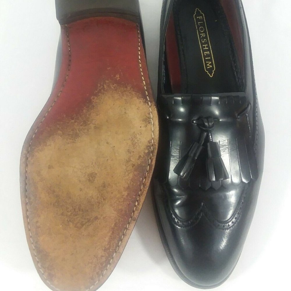 Florsheim 1997 Goodyear Black Kiltie Tassel Loafer